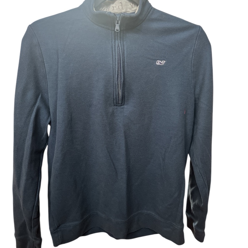 Vineyard Vines Blue Quarter-Zip Sweater